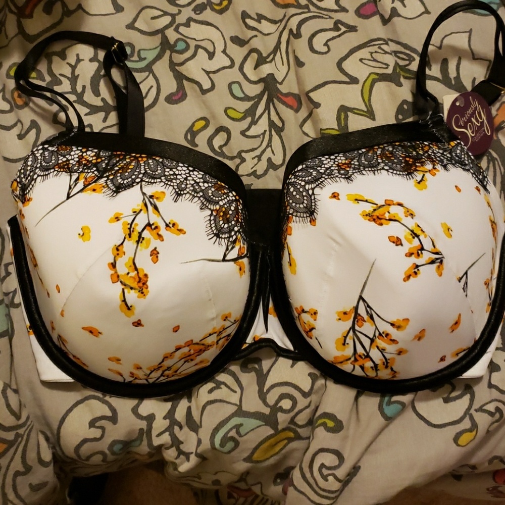 Brand New Yellow Blossom Bra
